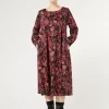 Fashion Marina Rinaldi Printed poplin dress BLACK