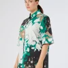 Fashion Marina Rinaldi Printed poplin shirt WHITE