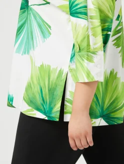 Best Marina Rinaldi Printed poplin shirt WHITE