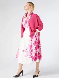 Best Marina Rinaldi Printed poplin shirt OPTICALWHITE