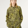 Fashion Marina Rinaldi Printed twill shirt MOSSGREEN