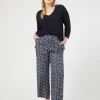 Fashion Marina Rinaldi Printed twill trousers ULTRAMARINE