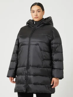 Online Marina Rinaldi Puffer in technical fabric BLACK