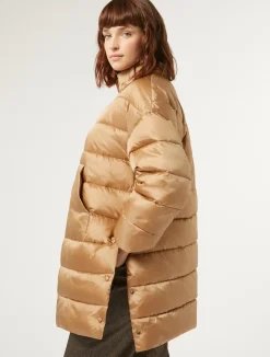 Best Marina Rinaldi Puffer in technical fabric CAMEL
