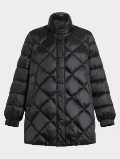 Clearance Marina Rinaldi Puffer in technical fabric BLACK