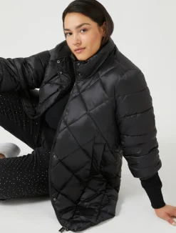 Clearance Marina Rinaldi Puffer in technical fabric BLACK