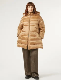 Best Marina Rinaldi Puffer in technical fabric CAMEL