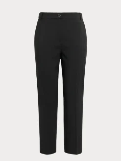 Hot Marina Rinaldi Pure wool canvas trousers BLACK