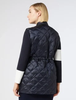 Hot Marina Rinaldi Quilted gilet MIDNIGHTBLUE