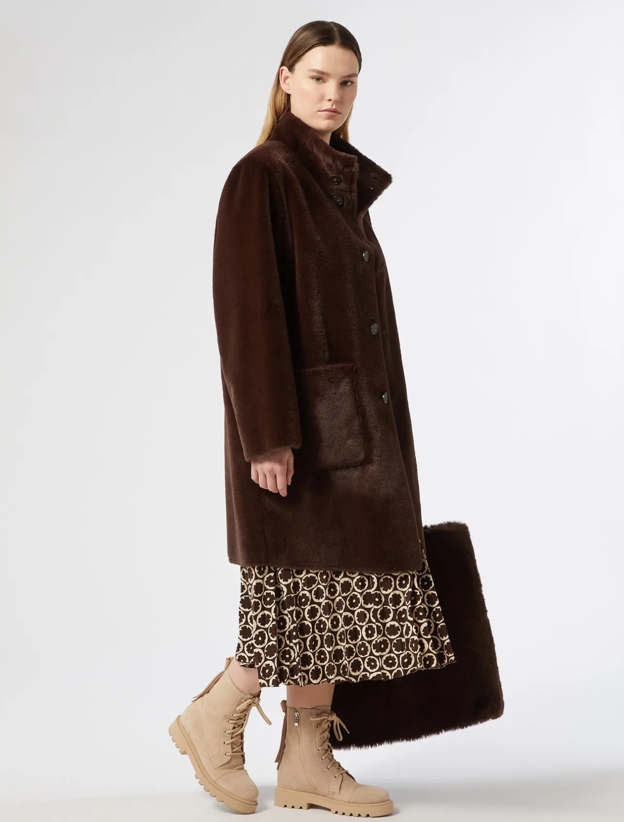 Best Marina Rinaldi Reversible coat BROWN