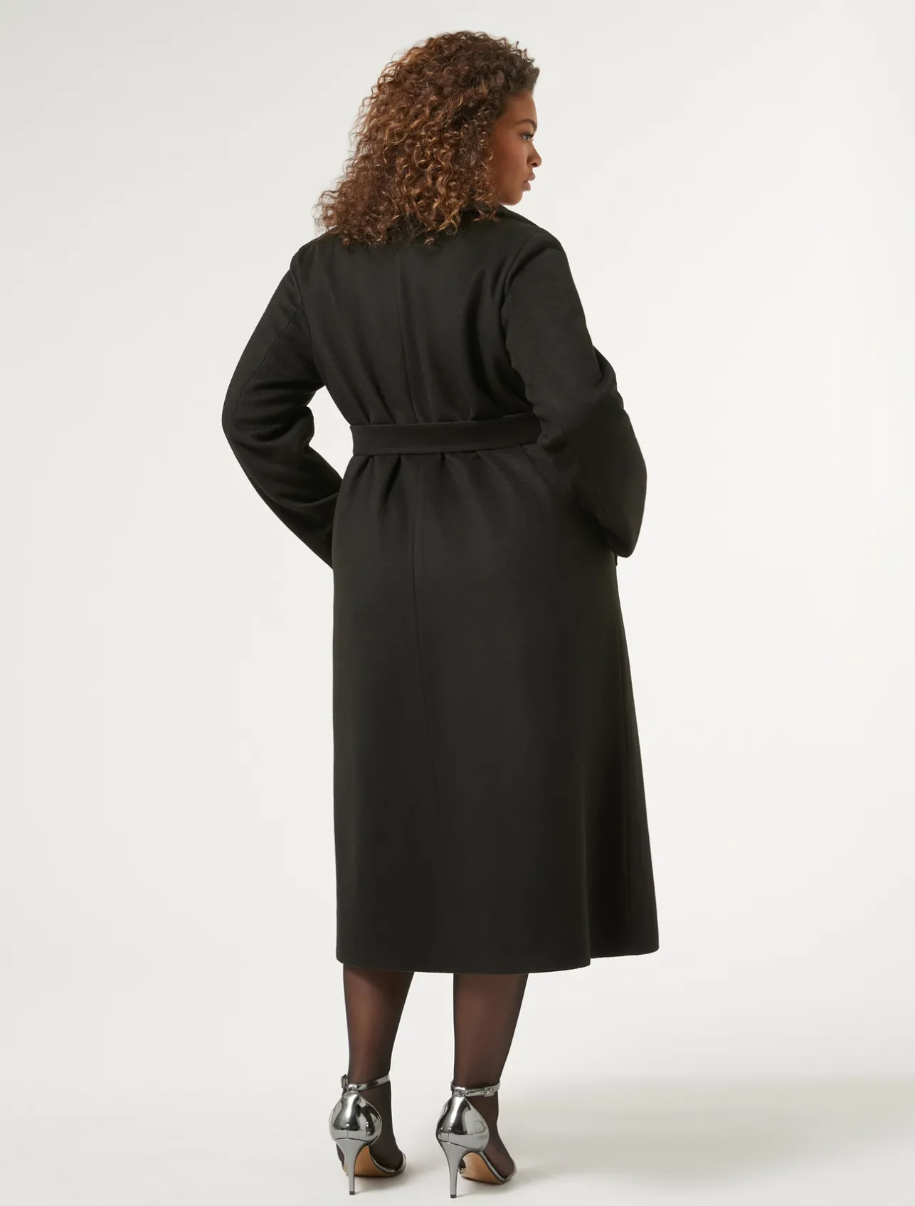 Online Marina Rinaldi Reversible long coat BLACK