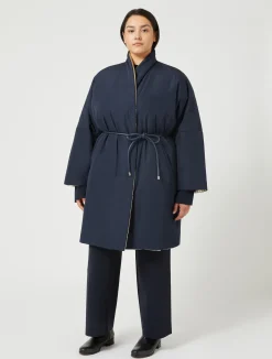 Clearance Marina Rinaldi Reversible padded jacket MIDNIGHTBLUE