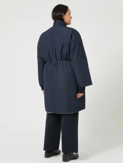 Clearance Marina Rinaldi Reversible padded jacket MIDNIGHTBLUE