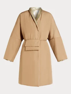 Hot Marina Rinaldi Reversible padded jacket CAMEL