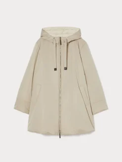 Clearance Marina Rinaldi Reversible water-repellent technical canvas parka BEIGE