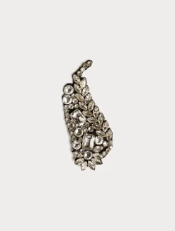 Online Marina Rinaldi Rhinestone brooch BLACK