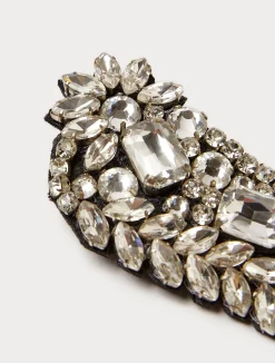Online Marina Rinaldi Rhinestone brooch BLACK