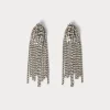 New Marina Rinaldi Rhinestone chandelier earrings SILVER