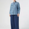 Outlet Marina Rinaldi Rhinestone denim jeans ULTRAMARINE