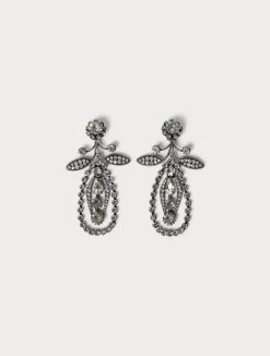 Fashion Marina Rinaldi Rhinestone necklace and earrings SILVER