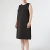 Online Marina Rinaldi Rhinestone scuba dress BLACK