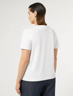Best Marina Rinaldi Rhinestone-adorned jersey T-shirt OPTICALWHITE