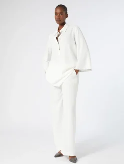 Discount Marina Rinaldi Rhinestoned cady tunic WHITE