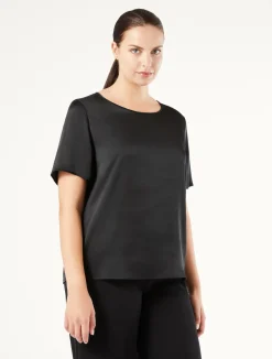 Hot Marina Rinaldi Satin blouse BLACK