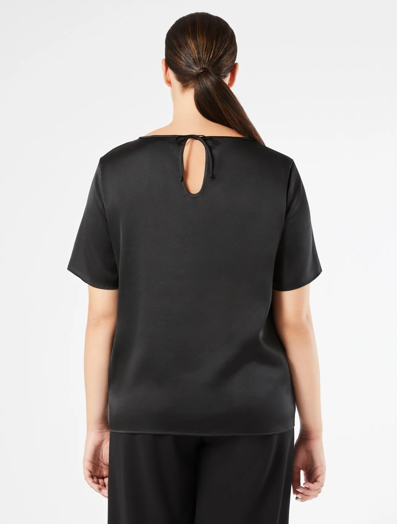 Hot Marina Rinaldi Satin blouse BLACK