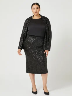 Fashion Marina Rinaldi Satin blouse BLACK