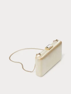New Marina Rinaldi Satin clutch bag BEIGE