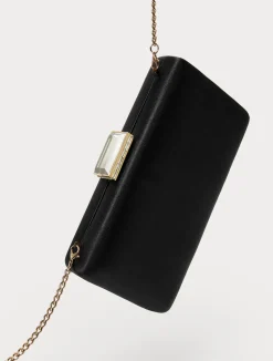 Best Marina Rinaldi Satin clutch bag BLACK