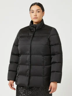 New Marina Rinaldi Satin down jacket BLACK