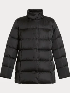 New Marina Rinaldi Satin down jacket BLACK