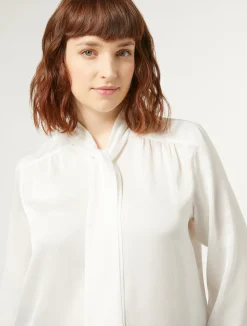 Sale Marina Rinaldi Satin shirt WHITE