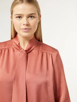 Online Marina Rinaldi Satin shirt TERRACOTTA