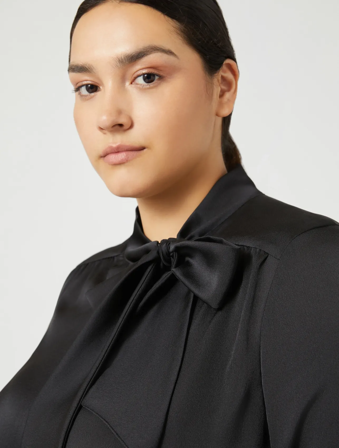 Outlet Marina Rinaldi Satin shirt BLACK