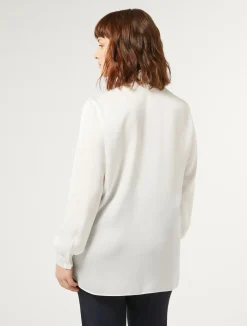 Sale Marina Rinaldi Satin shirt WHITE