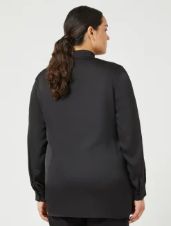 Outlet Marina Rinaldi Satin shirt BLACK