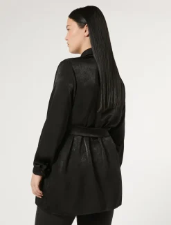Sale Marina Rinaldi Satin shirt BLACK