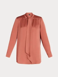 Online Marina Rinaldi Satin shirt TERRACOTTA