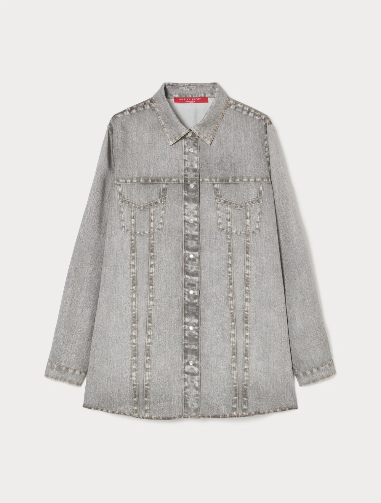Online Marina Rinaldi Satin shirt MEDIUMGREY
