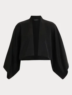 New Marina Rinaldi Satin shrug BLACK
