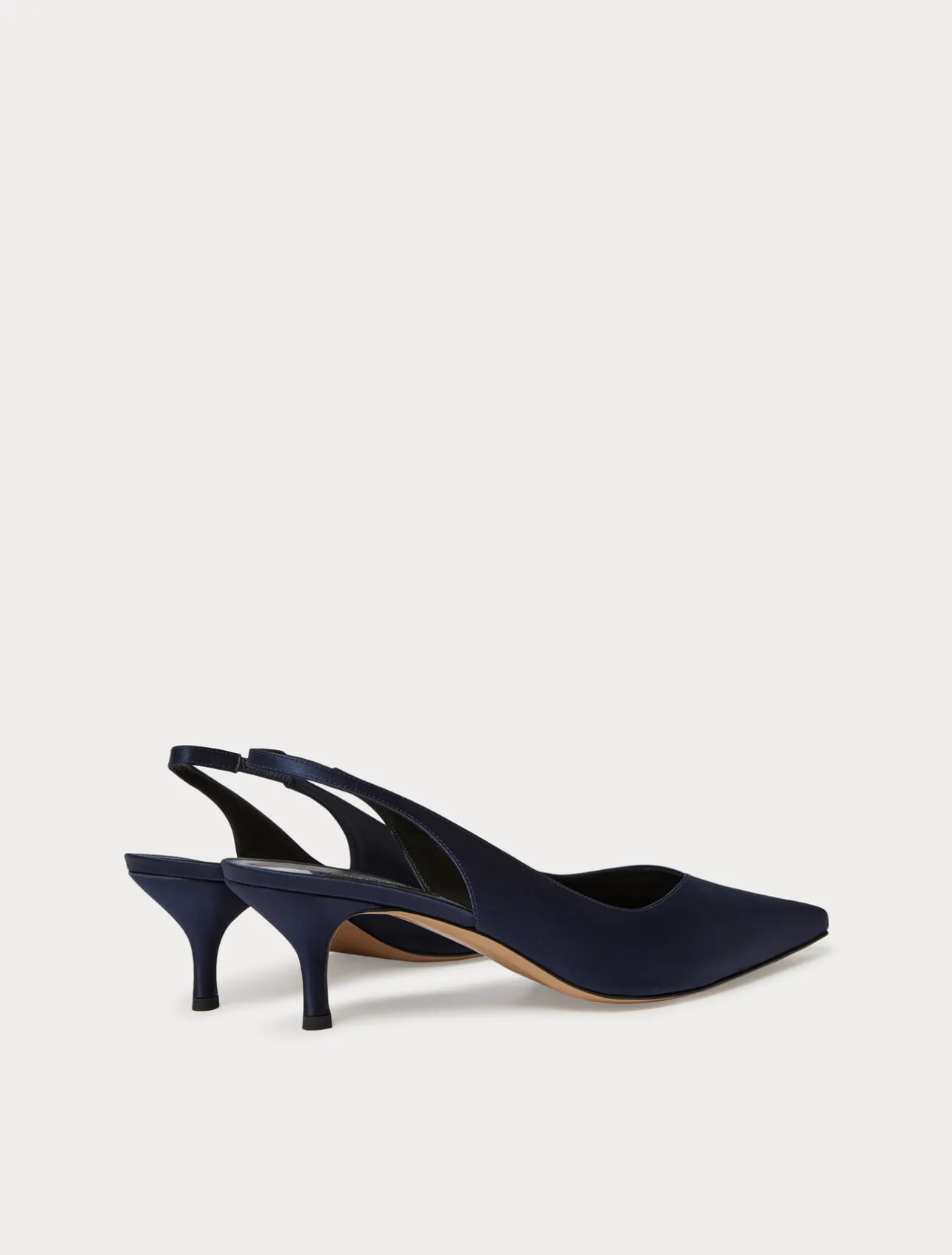 Online Marina Rinaldi Satin sling-back court shoes ULTRAMARINE