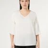 Fashion Marina Rinaldi Satin top WHITE