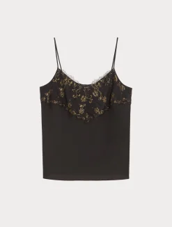 Outlet Marina Rinaldi Satin top DARKBOWN