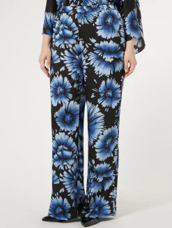Outlet Marina Rinaldi Satin trousers BLACK