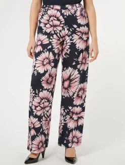Online Marina Rinaldi Satin trousers MIDNIGHTBLUE