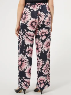 Online Marina Rinaldi Satin trousers MIDNIGHTBLUE
