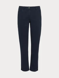 Discount Marina Rinaldi Satin trousers MIDNIGHTBLUE